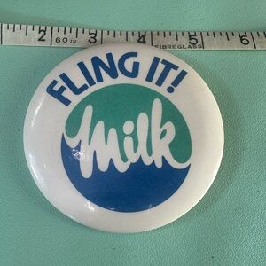 Fling It Milk Badge